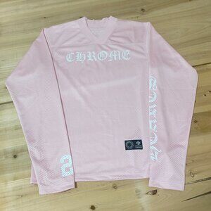 Chrome Hearts Love You Mesh Warm Up Jersey Pink